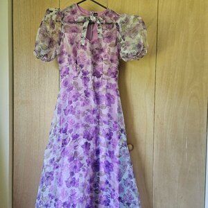 Purple Floral Shein Dress